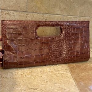 Brown Handle Clutch